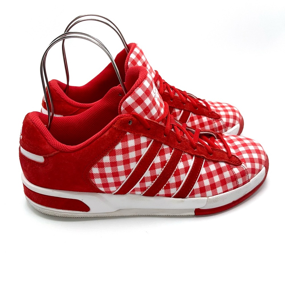 Adidas Red & White Gingham Checkered 2007 - Picture 3 of 10